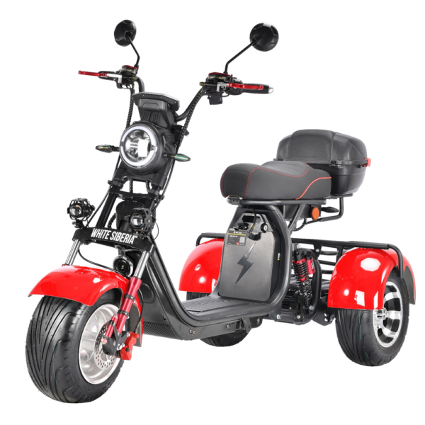 ЭЛЕКТРОСКУТЕР WHITE SIBERIA PRO TRIKE 3000W